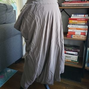 Gray Brown Steampunk Lagenlook Bolongaro Trevor Bustle Skirt Medium